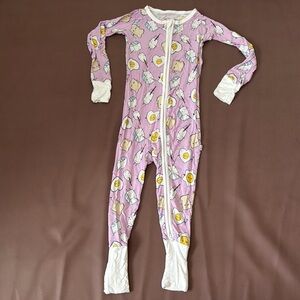 Little Sleepies Pink Breakfast Buddies Zippy 18-24 Months